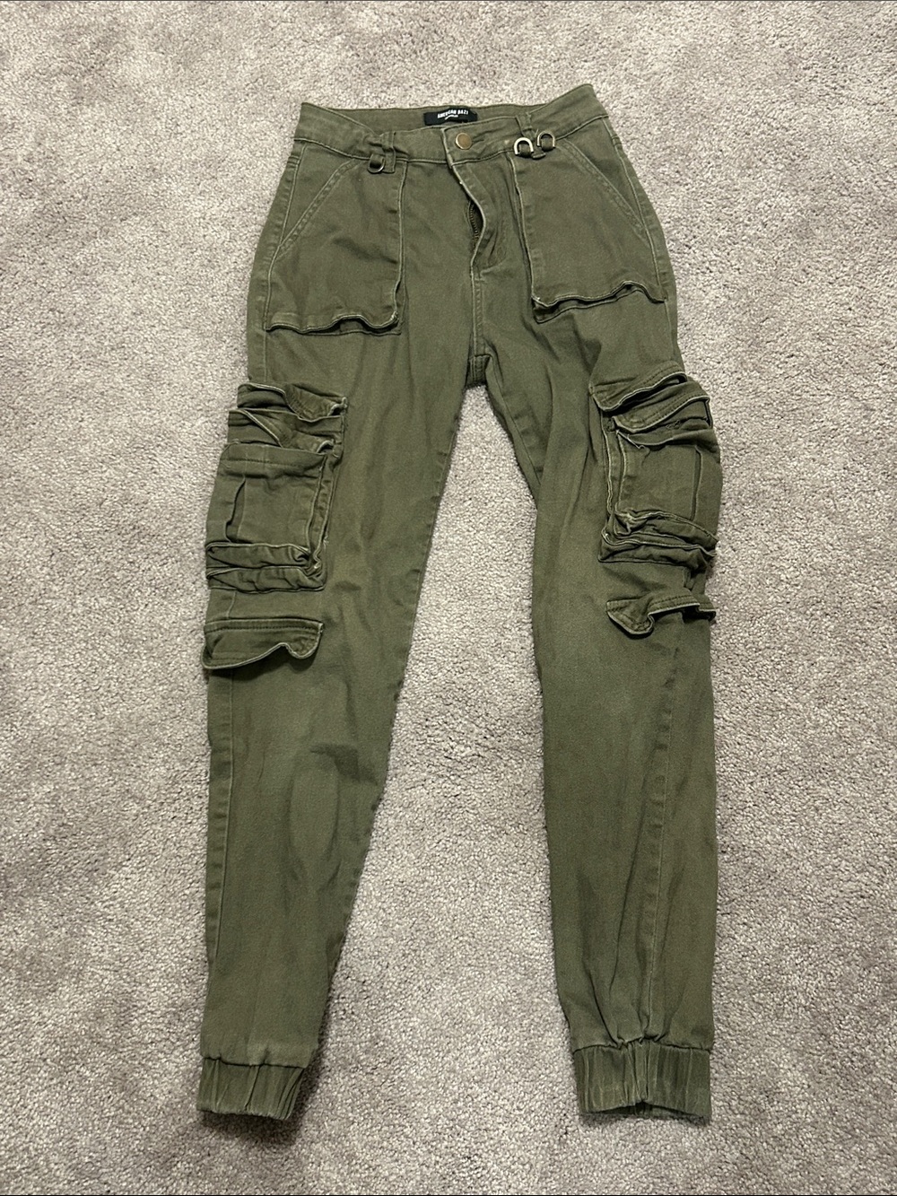American Bazi Army Green Cargo Jogger Pants sz:s